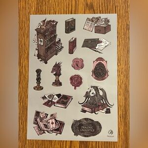 Fairyloot A Language of Dragons Sticker Set NWT